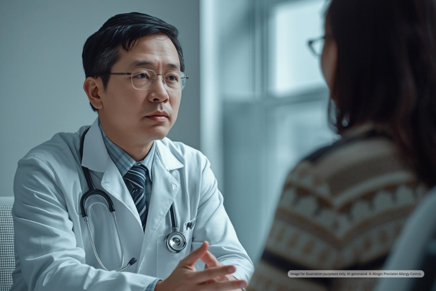 Allogic Precision Allergy Centre Virus Like Particle Nanovaccine for Allergy Immunotherapy medical professional